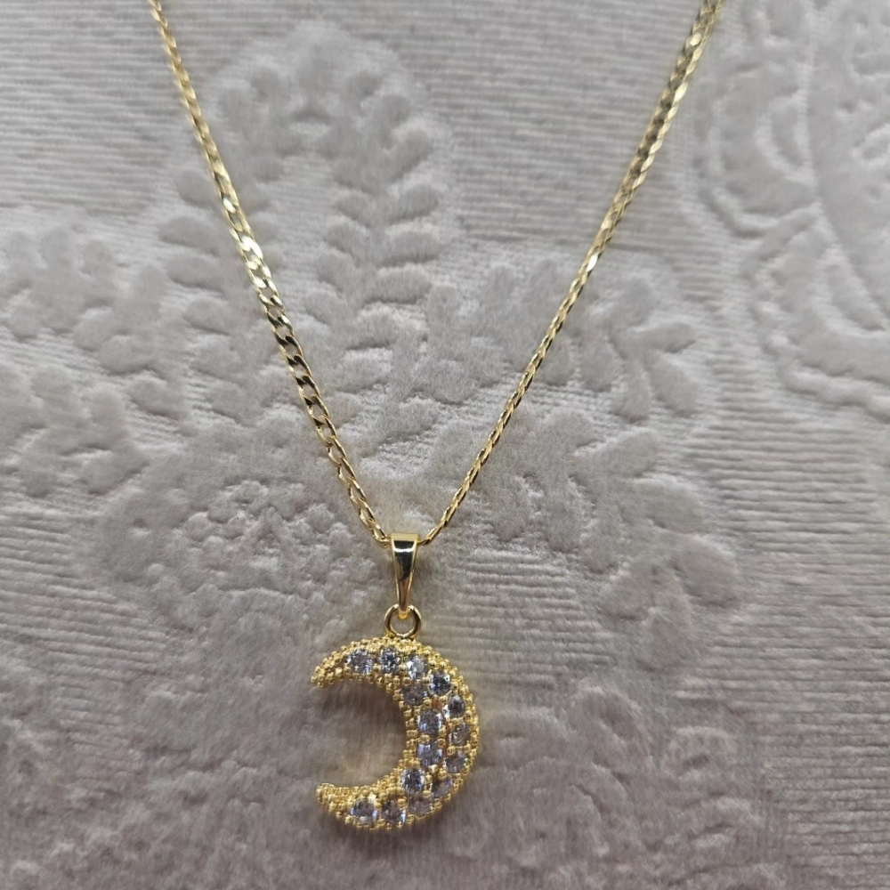 Gold Filled 14k Moon Necklaces